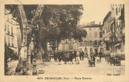 CPA FRANCE 83 "Brignoles, la Place Caramy"