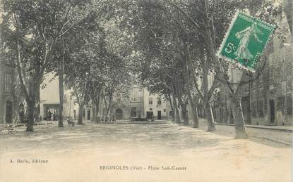 CPA FRANCE 83 "Brignoles, Place Sadi Carnot"