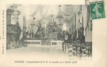 CPA FRANCE 13 "Aubagne, cinquantenaire de ND de Lourdes"