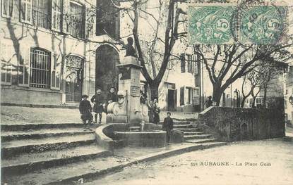 CPA FRANCE 13 "Aubagne, la Place Guin"