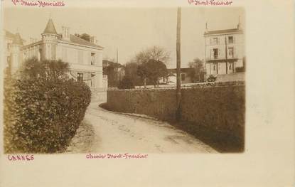 CARTE PHOTO FRANCE 06 "Cannes, Chemin Mont Fraisier, Villa Marie Henriette et villa Montfraisier"