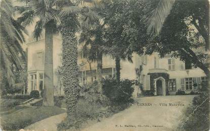 CPA FRANCE 06 "Cannes, villa Manzyria"