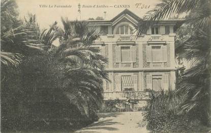 CPA FRANCE 06 "Cannes, villa la Farandole, rte d'Antibes"