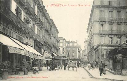 CPA FRANCE 83 "Hyères, avenue Gambetta"