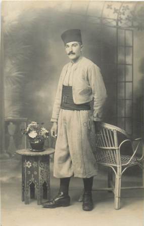 CARTE PHOTO MILITAIRE ALGERIE "Bone"