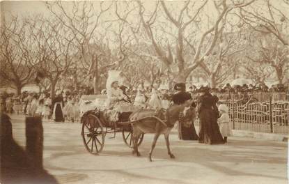 CARTE PHOTO FRANCE 06 "Cannes, voiture à âne "