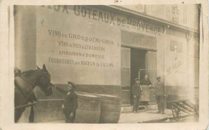 CARTE PHOTO FRANCE 06 "Cannes, Rue Haddad Simon, Vins en gros"