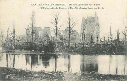  CPA  BELGIQUE "Langemarck en ruines"