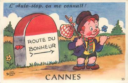 CPA FRANCE 06 "Cannes" / CARTE A SYSTEMES / DEPLIANT