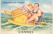 06 Alpe Maritime CPA FRANCE 06 "Cannes" / CARTE A SYSTEMES / DEPLIANT