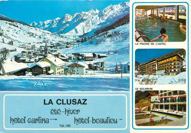 CPSM FRANCE 74 "La Clusaz, Hotel Carlina Beaulieu"