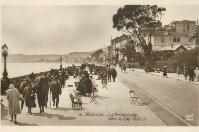 CPA FRANCE 06 "Menton, la promenade "