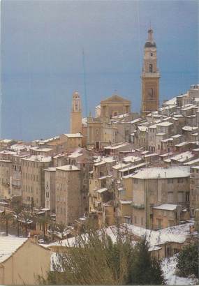 CPSM FRANCE 06 "Menton, sous la neige"