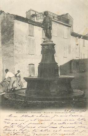 CPA FRANCE 06 "Mougins, Place du Commandant Lamy"