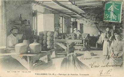 CPA FRANCE 06 "Vallauris, Fabrique de Poteries"