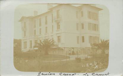 CARTE PHOTO FRANCE 06 "Le Cannet, Pension Carnot"