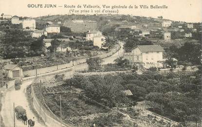 CPA FRANCE 06 "Golfe Juan, route de Vallauris"