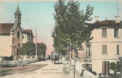 CPA FRANCE 06 "Golfe Juan, Eglise et avenue"