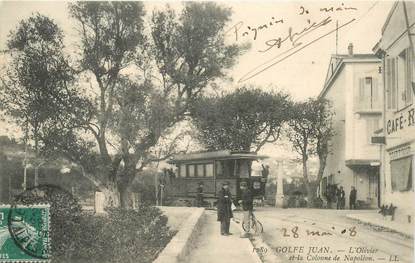 CPA FRANCE 06 "Golfe Juan" / TRAMWAY