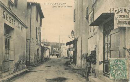 CPA FRANCE 06 "Golfe Juan, avenue de la gare"