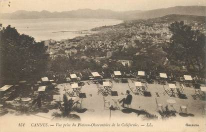 CPA FRANCE 06 "Cannes, vue prise du Plateau Observatoire de la Californie"