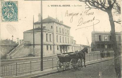 CPA FRANCE 94 "Vitry sur Seine, la gare"