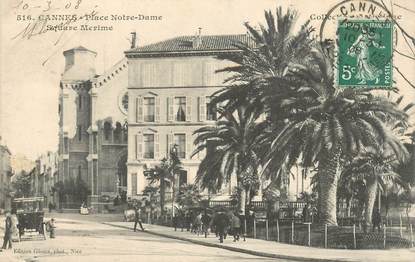 CPA FRANCE 06 "Cannes, Place Notre Dame"