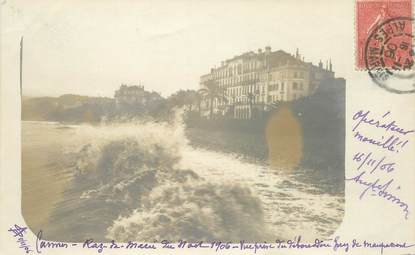 CARTE PHOTO FRANCE 06 "Cannes, raz de marée, 1906"