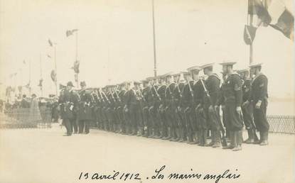 CARTE PHOTO FRANCE 06 "Cannes, 1912, les marins anglais"