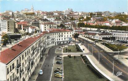 / CPSM FRANCE 16 "Angoulême, place de la gare et les jardins"