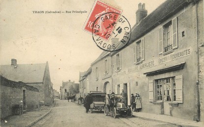 / CPA FRANCE 14 "Thaon, rue principale"