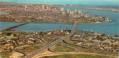 CPSM PANORAMIQUE NIGERIA "Lagos"