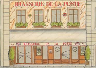 CPSM FRANCE 75016 "Paris, Brasserie de la Poste"
