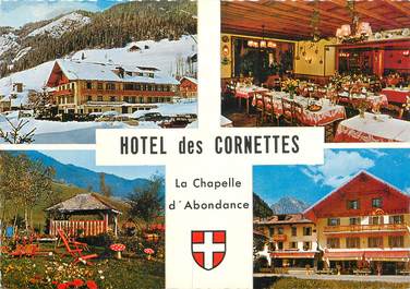 CPSM FRANCE 74 "La Chapelle d'Abondance, Hotel restaurant des Cornettes"