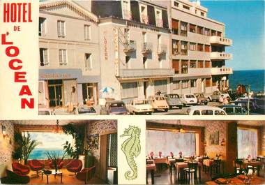 CPSM FRANCE 35 "Saint Malo, Plage de Rochebonne, Hotel l'Océan"