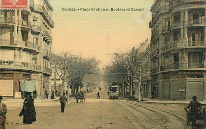 CPA FRANCE 06 "Cannes, la Place Vauban et le Bld Carnot"