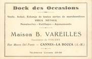 06 Alpe Maritime CPA / CDV FRANCE 06 "Cannes la Bocca, Maison B. VAREILLES, Vente Achat outillage menuiserie"