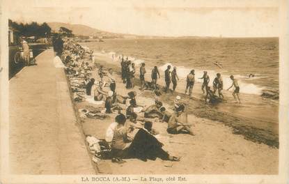 CPA FRANCE 06 "Cannes la Bocca, la plage"