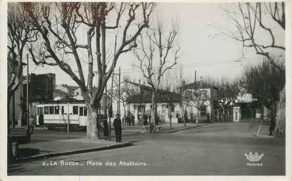 CPSM FRANCE 06 "Cannes la Bocca, la place des Abattoirs" / TRAMWAY