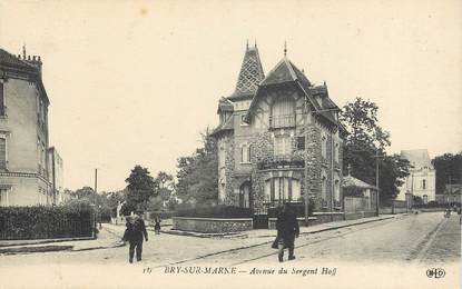 CPA FRANCE 94 "Bry sur Marne, avenue du Sergent Hoff"