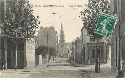 / CPA FRANCE 94 "Alfortville, rue Amélie"