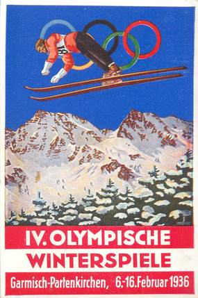 CPSM JEUX OLYMPIQUES / Allemagne 1936