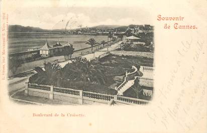 CPA FRANCE 06 "Cannes, bld de la Croisette" / CARTE PRECURSEUR