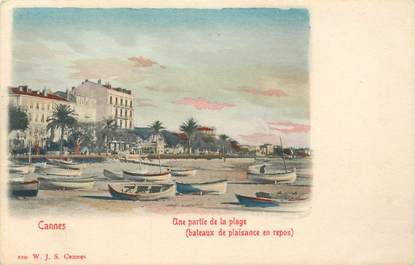 CPA FRANCE 06 "Cannes, la plage" / CARTE PRECURSEUR