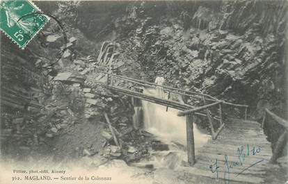 CPA FRANCE 74 "Magland, sentier de la Colonnaz"