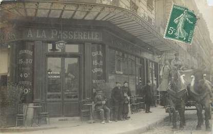 CARTE PHOTO PARIS CAFÉ / RESTAURANT "Café A la Passerelle"