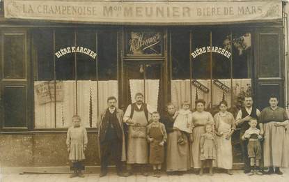 CARTE PHOTO FRANCE 72 "Le Lude, Café restaurant Maison MEUNIER"