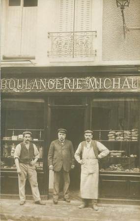 CARTE PHOTO FRANCE 78 "Saint Rémy les Chevreuse, Boulangerie MICHAU"