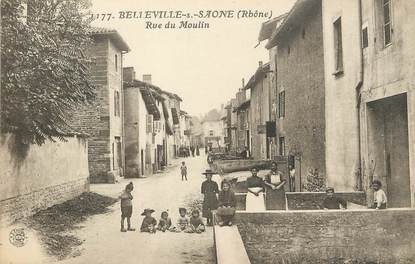 / CPA FRANCE 69 "Belleville sur Saone, rue du Moulin"