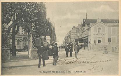 CPA FRANCE 95 "Enghien les Bains, Grande rue"